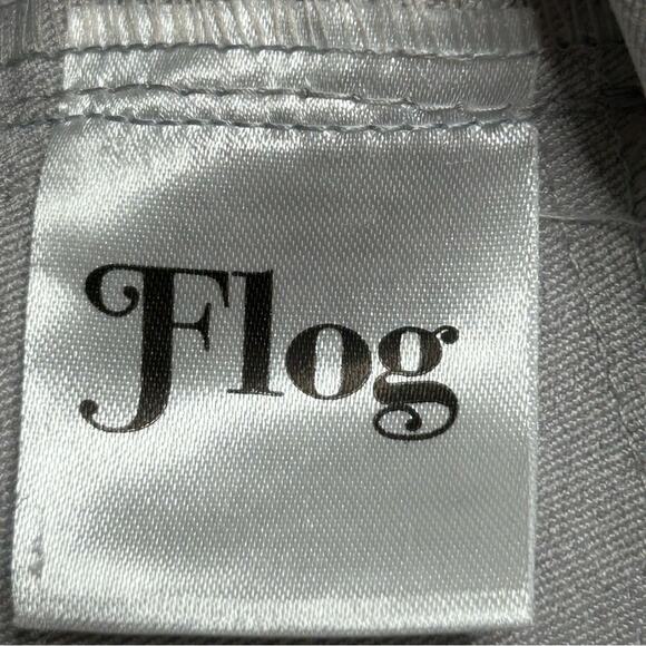 Bevy Flog Shely Silver Grey Snake Python Print Pants 27 - Picture 7 of 10